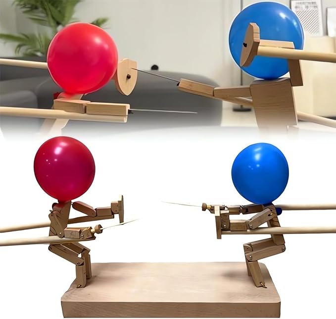 BalloonBrawlers™ – Handgjorda Träkämpe-Dockor