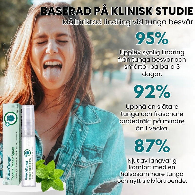 FräschTunga™ | Tunge Reparationsspray