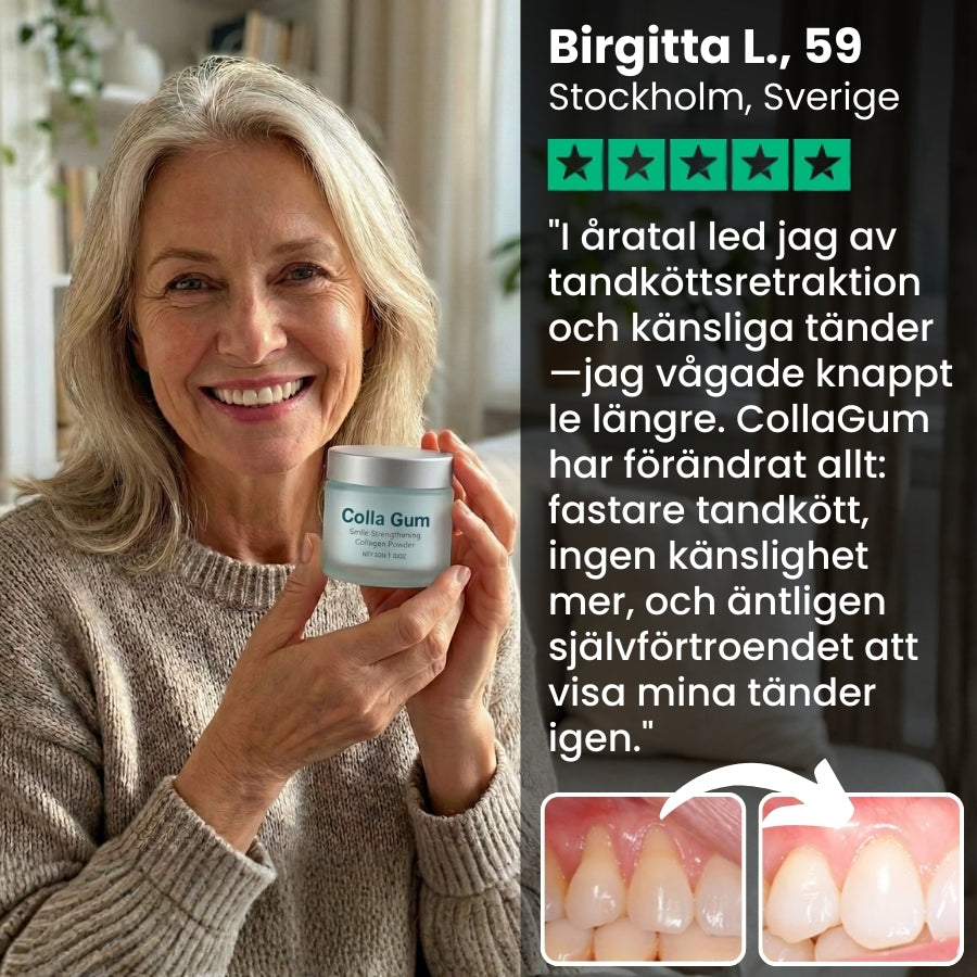 CollaGum™ | Kollagen-tandpulver