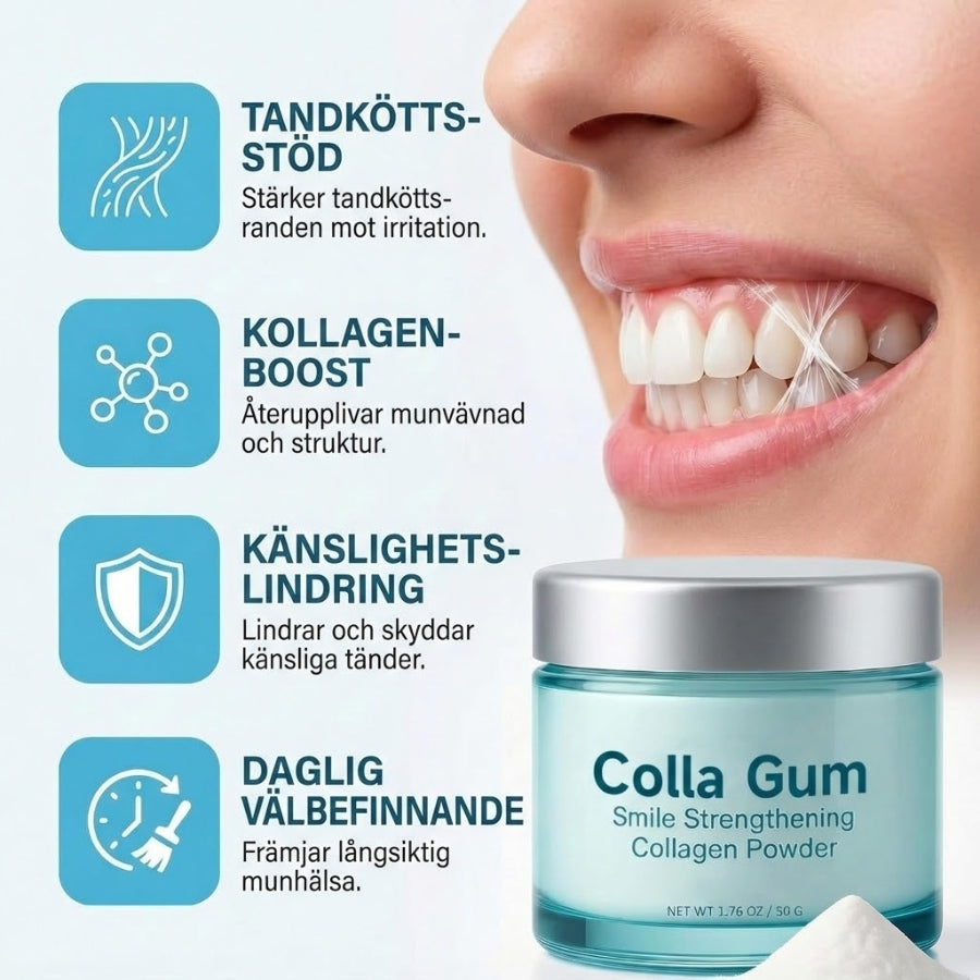CollaGum™ | Kollagen-tandpulver