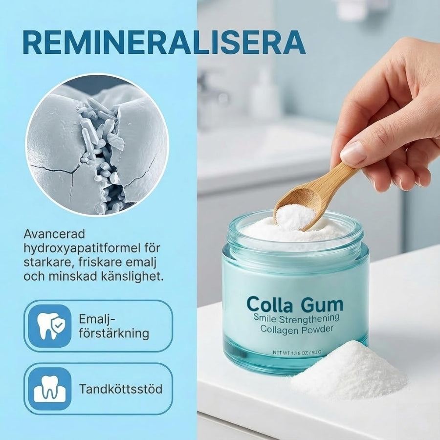 CollaGum™ | Kollagen-tandpulver