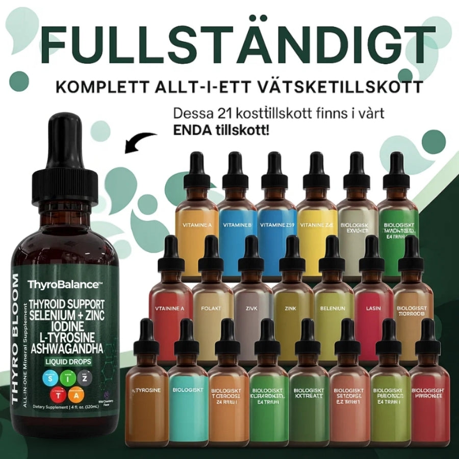 ThyroBalance™ | 100% Växtbaserat Stöd för Sköldkörteln