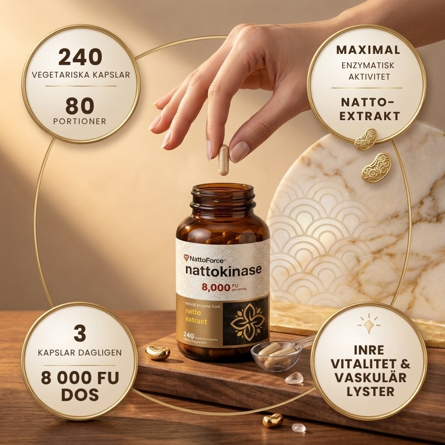 NattoForce™ | 8 000 FU Nattokinas-kapslar
