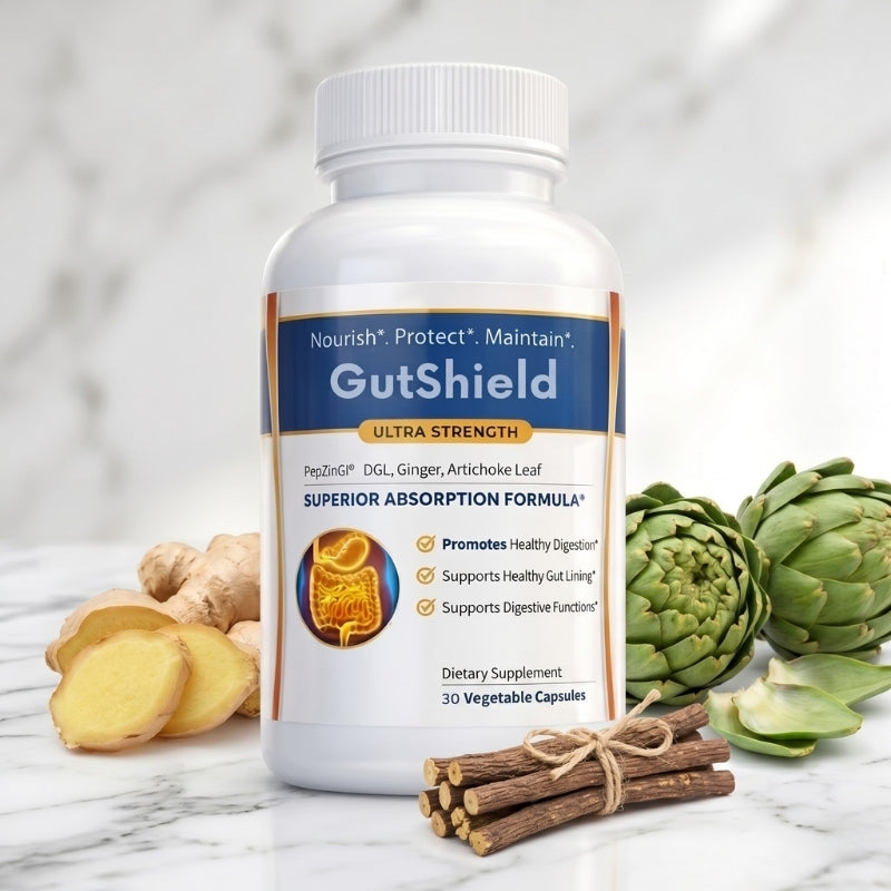 GutShield™ | Reparerar tarmslemhinnan för att eliminera sura uppstötningar