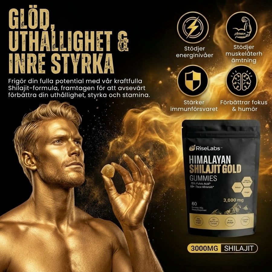 RiseLabs™ | Himalaya Shilajit-gummies för manlig vitalitet