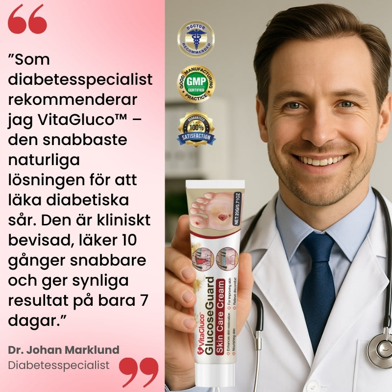VitaGluco™ | Diabetisk Sårvårdskräm