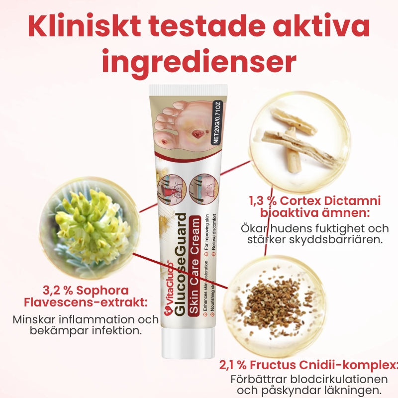 VitaGluco™ | Diabetisk Sårvårdskräm