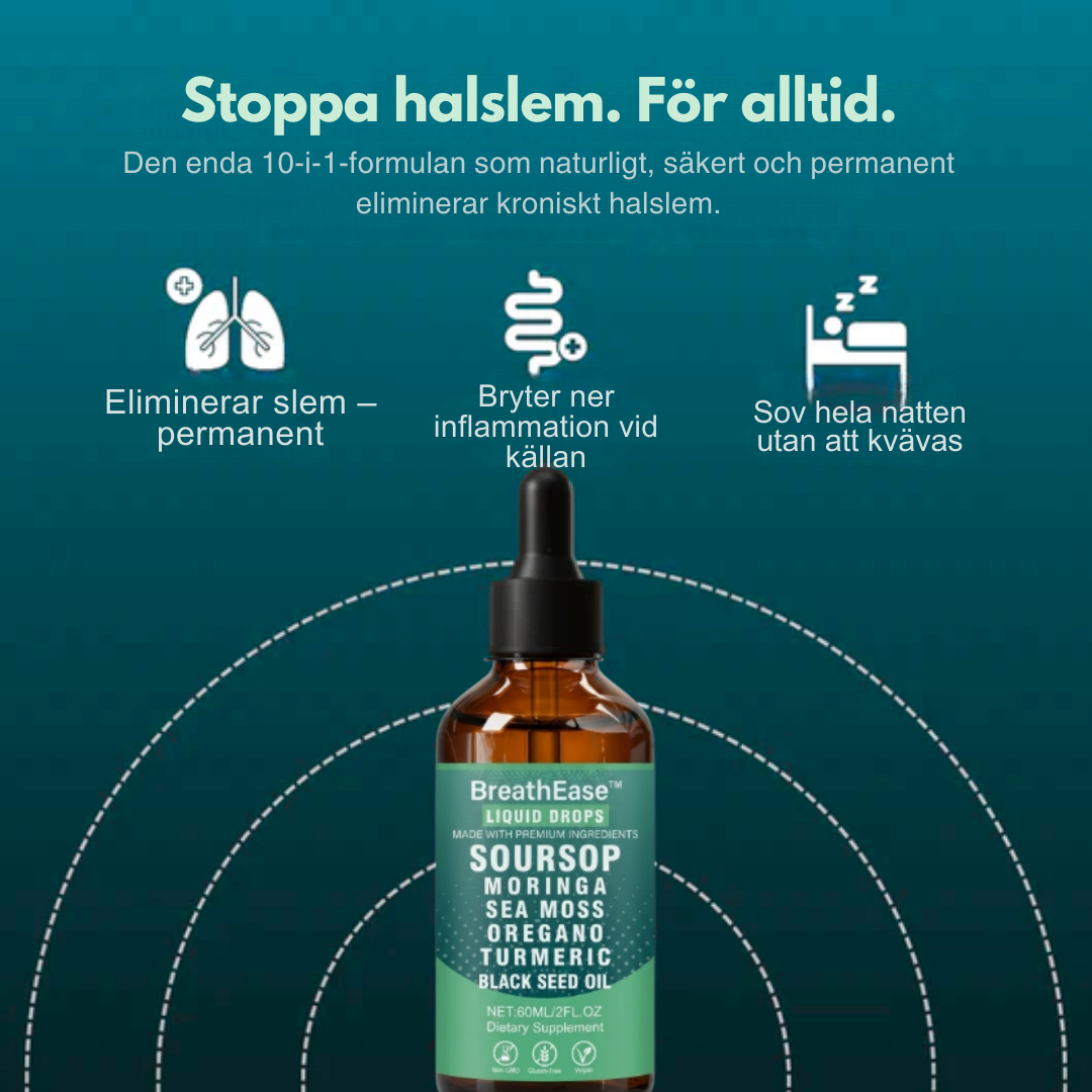 BreathEase™ | Växtbaserad spray mot slem