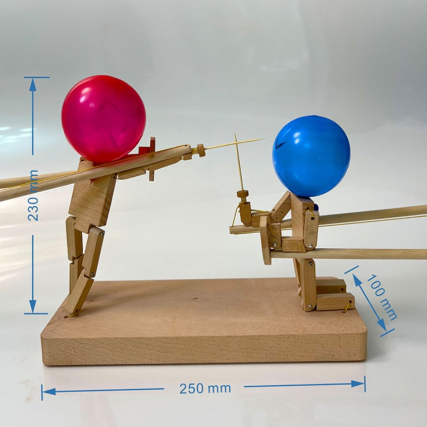 BalloonBrawlers™ – Handgjorda Träkämpe-Dockor