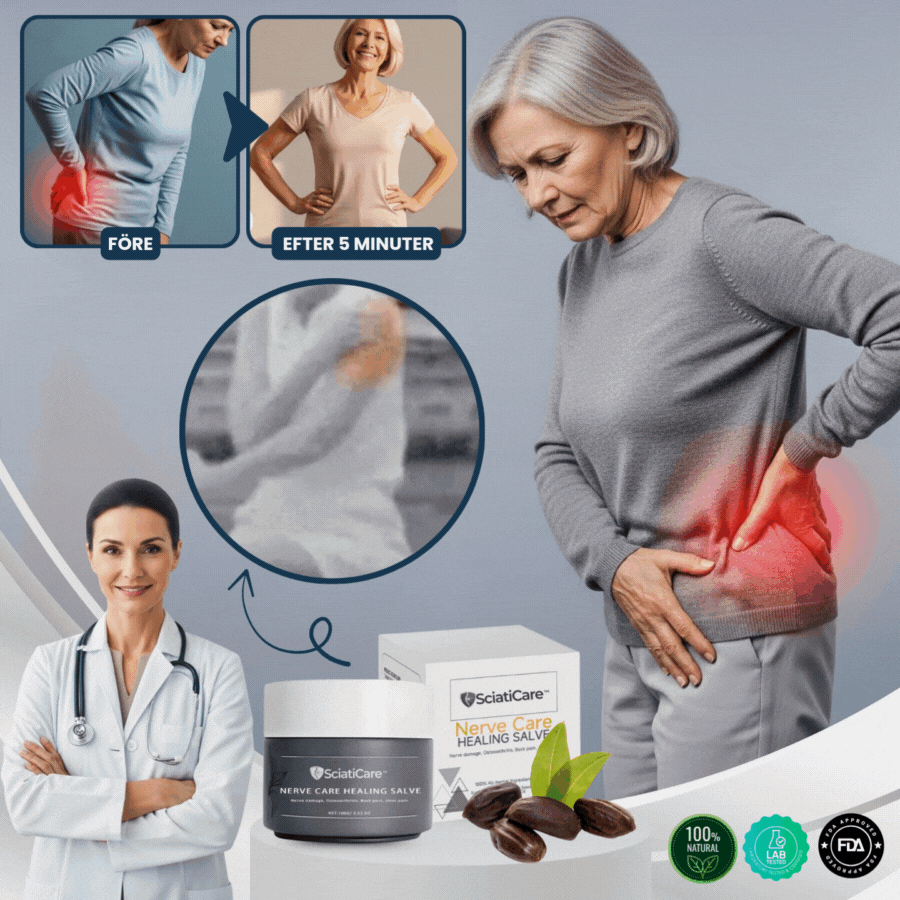SciatiCare™ | Naturlig salva för nervlindring