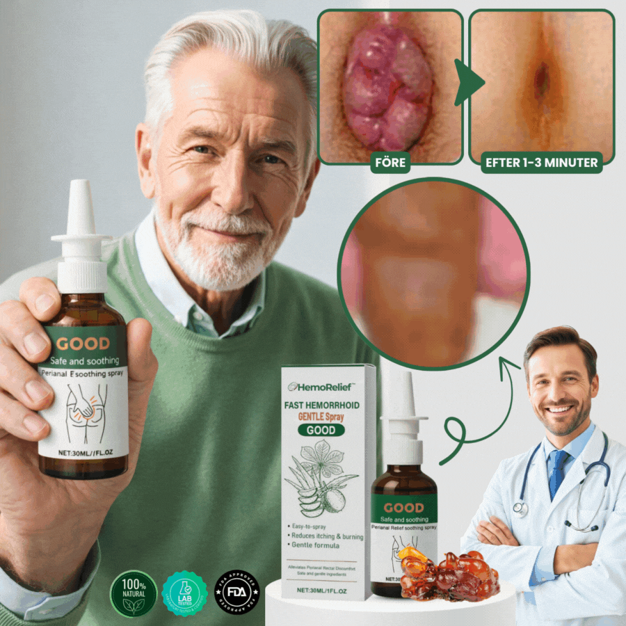 HemoRelief™ | Snabbverkande Hemorrojd-Spray