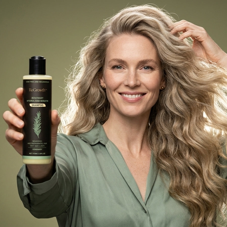 ReGrowth™ | Ekologiskt Rosmarinshampo för Hårväxt