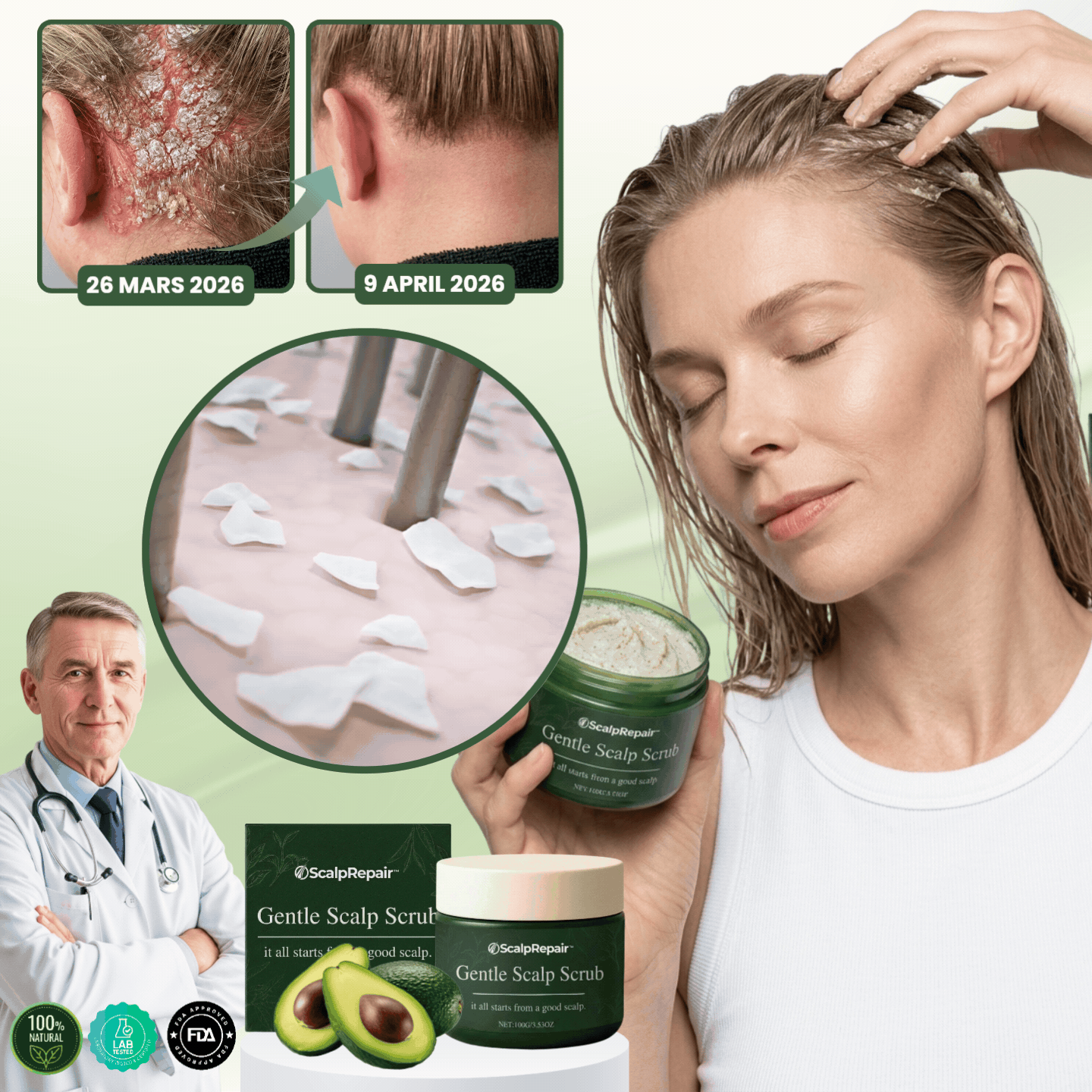 ScalpRepair™ | Skonsam hårbottenpeeling