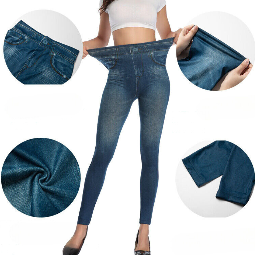 ThermaFlex™ | Isolerade Bekväma Stretch Jeggings för Kallt Väder