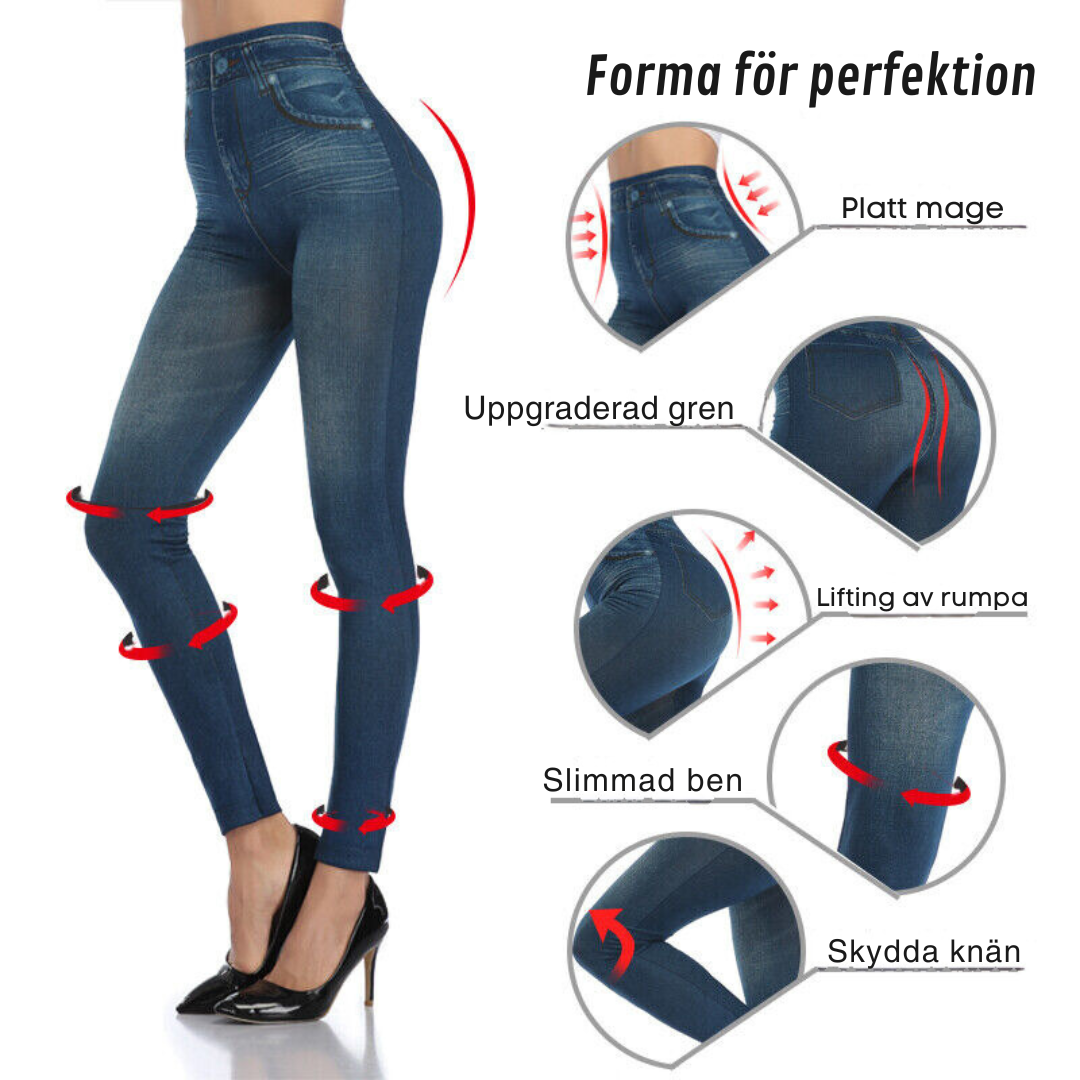 ThermaFlex™ | Isolerade Bekväma Stretch Jeggings för Kallt Väder
