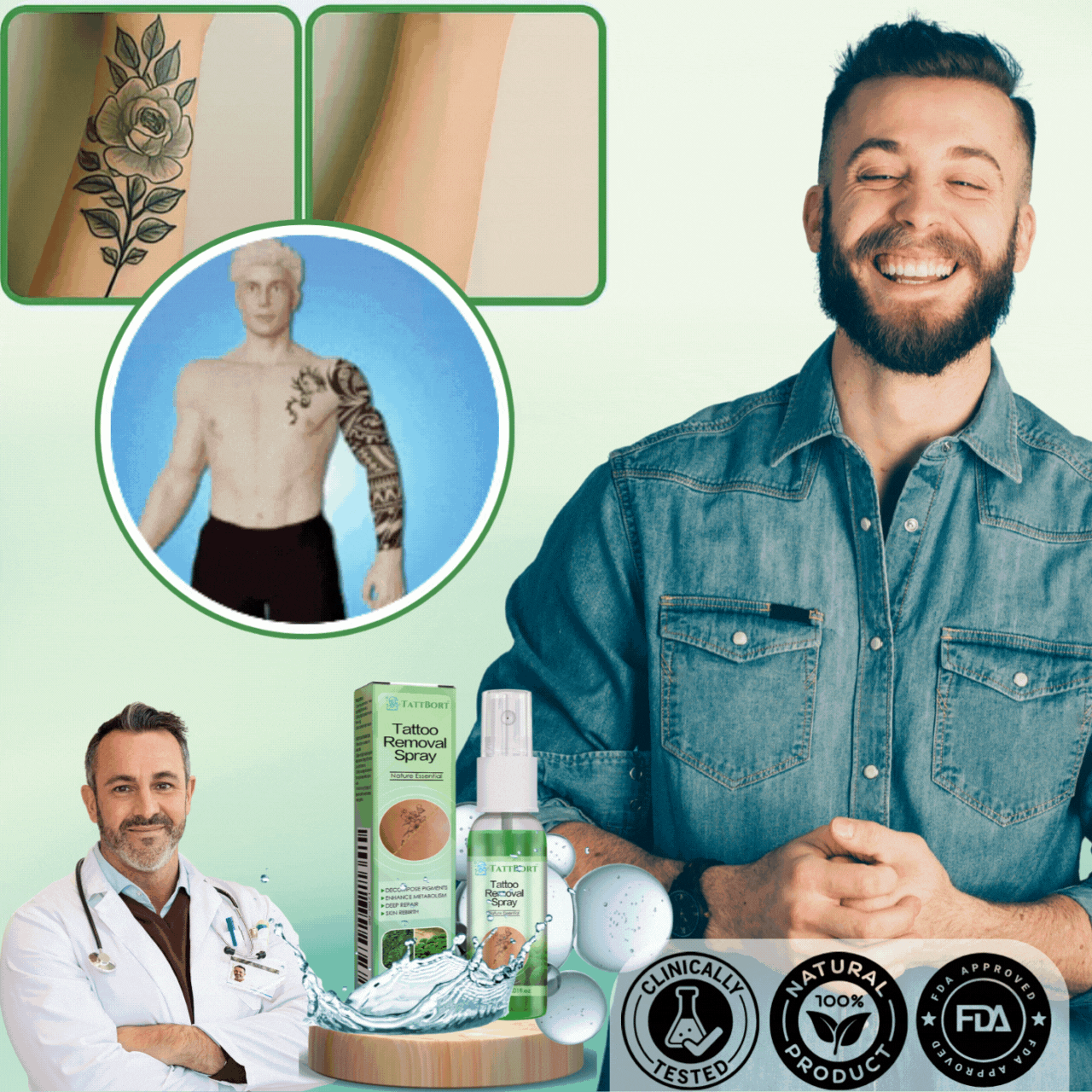 TattBort™ | 99% Tatueringstinte borttagen!