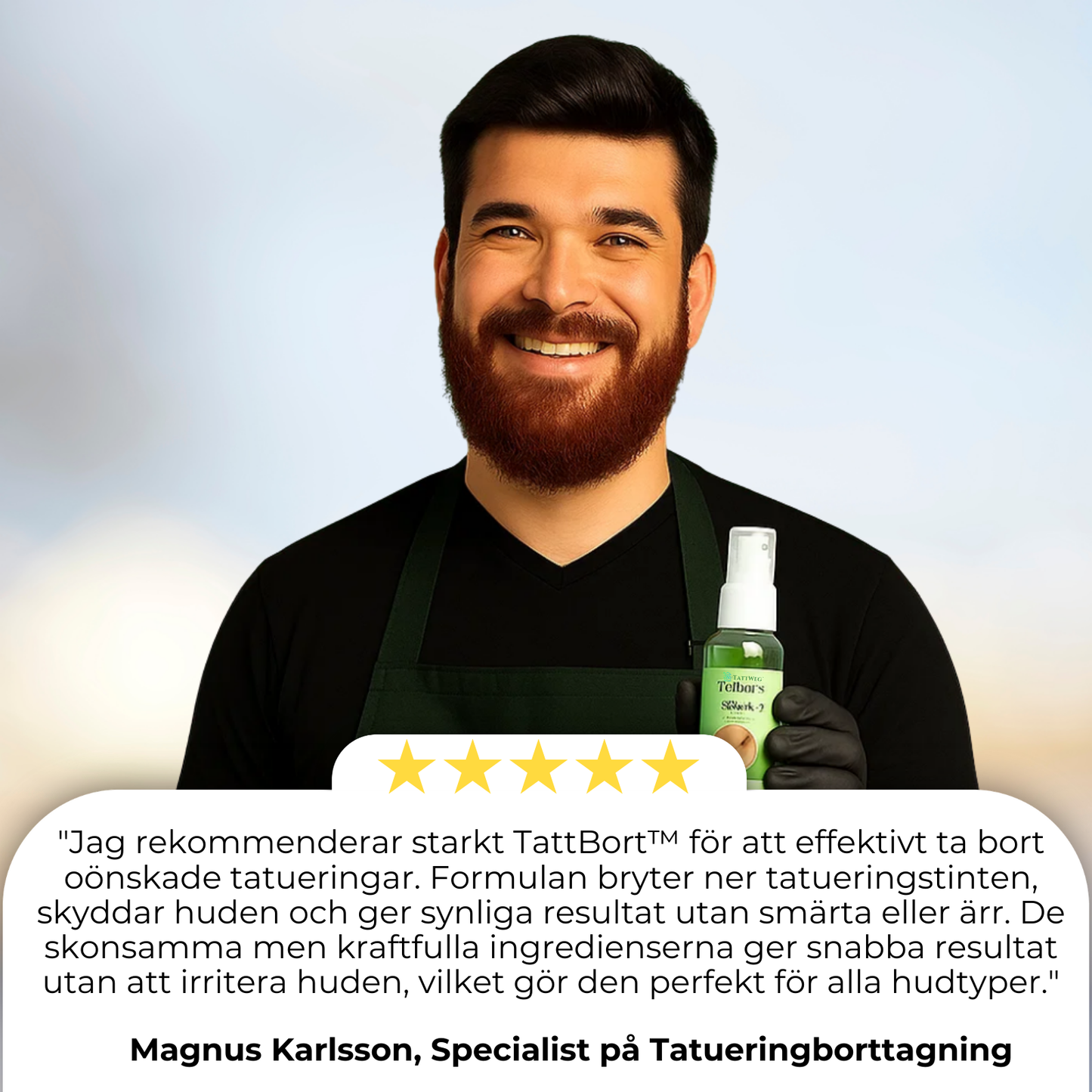 TattBort™ | 99% Tatueringstinte borttagen!