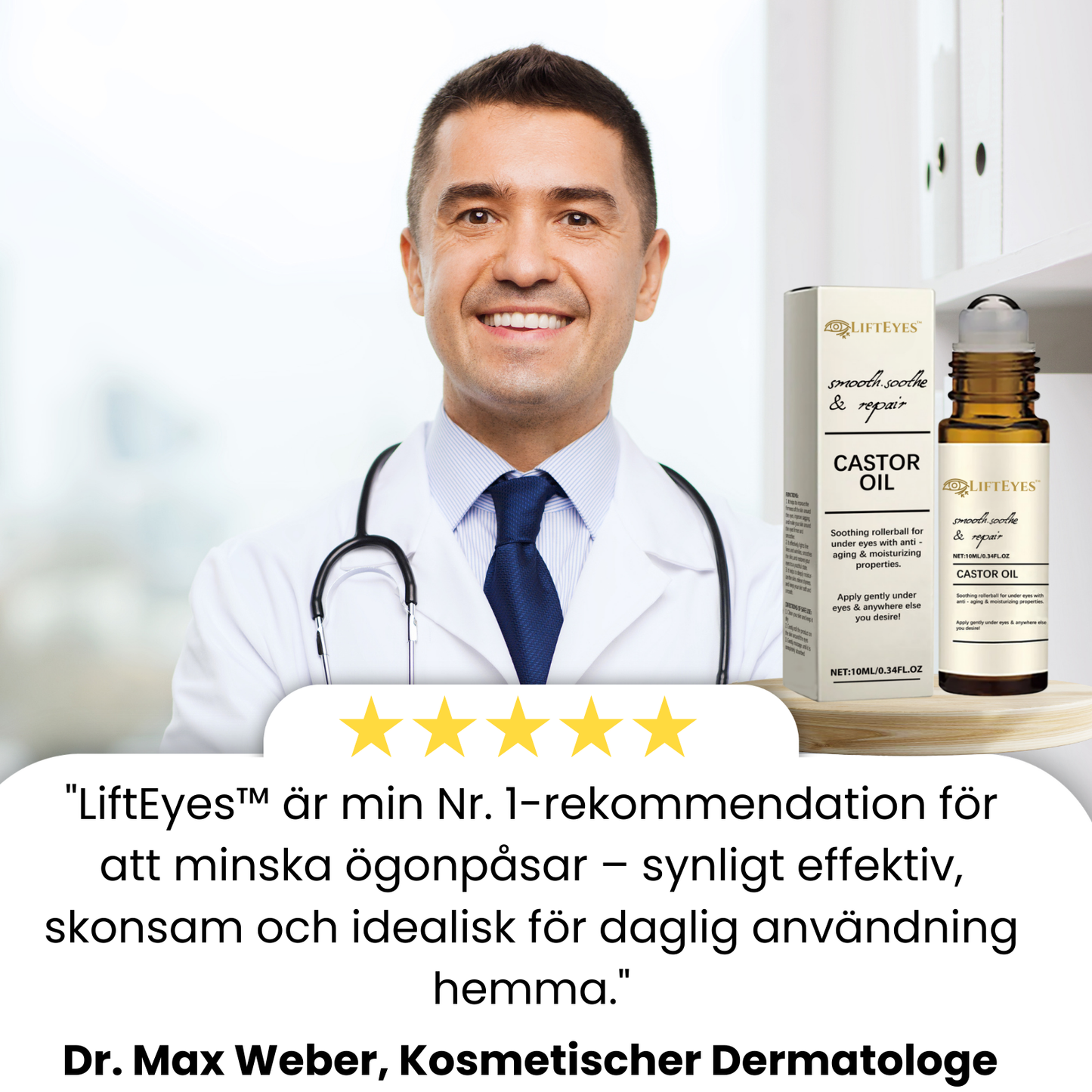 LiftEyes™ | 97% mindre påsar på 60 sek – Ser 10 år yngre ut!