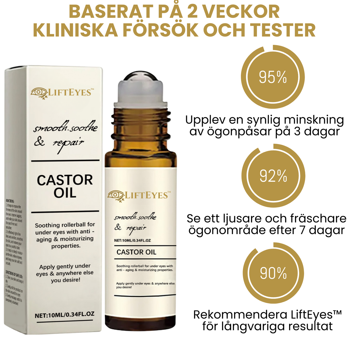 LiftEyes™ | 97% mindre påsar på 60 sek – Ser 10 år yngre ut!