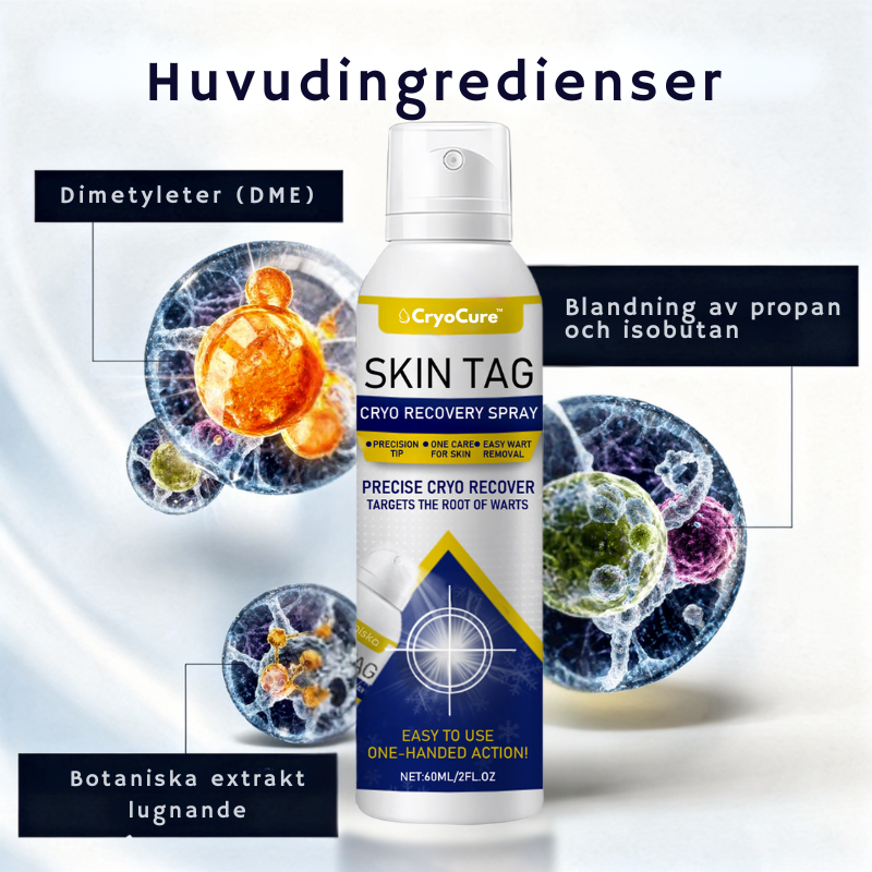 CryoCure™ Spray | Eliminerar envisa vårtor och mjukgör huden på 7 dagar