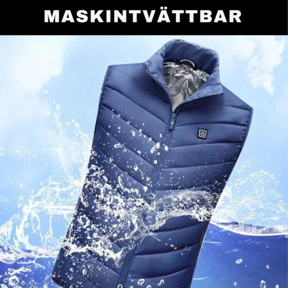 WarmGuard™ | 2.0 Unisex Väst: Uppvärmd och Vattentät